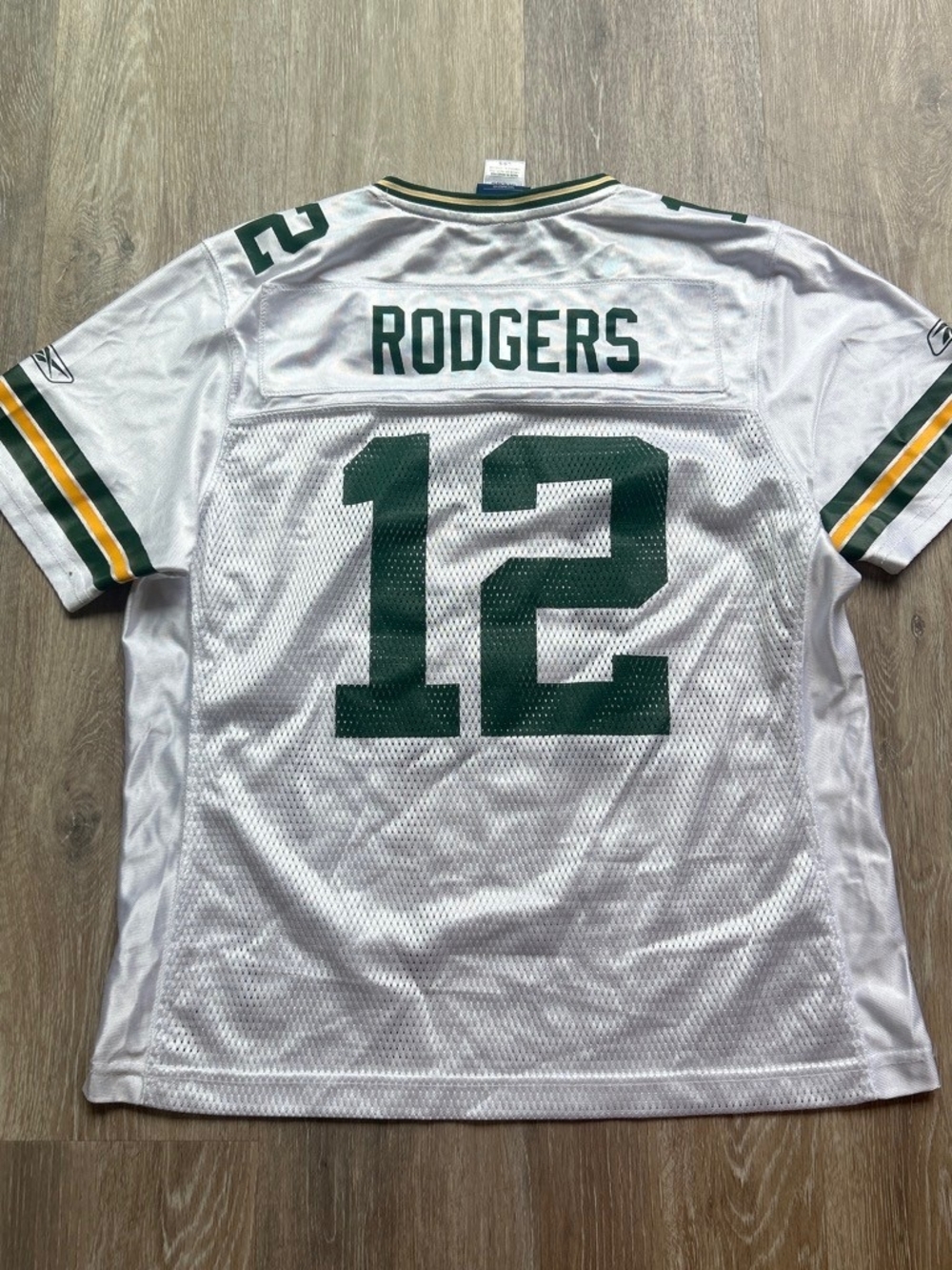 Reebok Green Bay Packers #12 Aaron Rodgers Football Jersey
